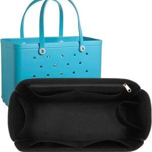 Rubber Beach Bag Purse Organizer Insert for Bogg Bag Handbag Felt Insert